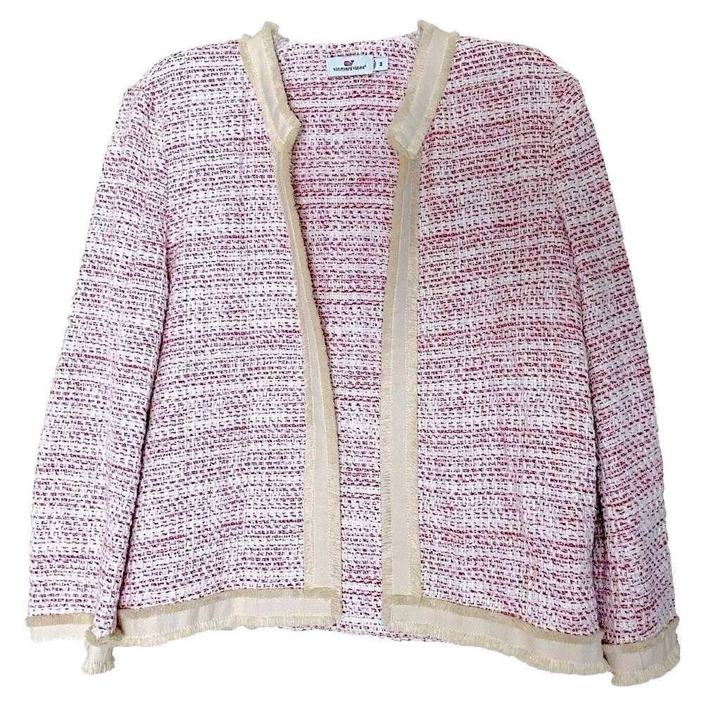 Vineyard Vines Pink and Cream Blazer